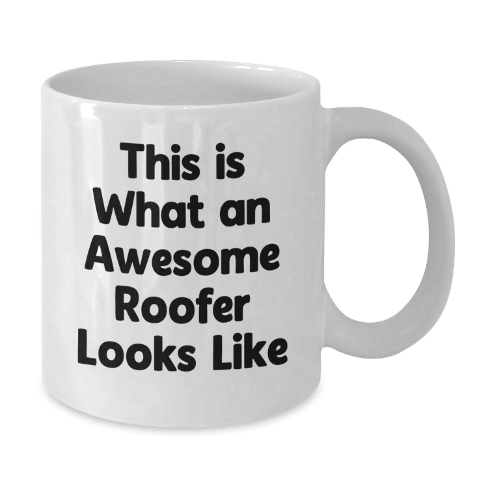 Gifts from Men for Awesome Roofers, White Coffee Mug - Funny Valentine's Roofer Gifts for Him - Additional