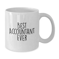 Load image into Gallery viewer, Funny Gifts for Accountant from Family - Best Accountant Ever Mug, White Coffee Mug, Unique Valentine's Gifts for Men, Women, Coworkers - Additional

