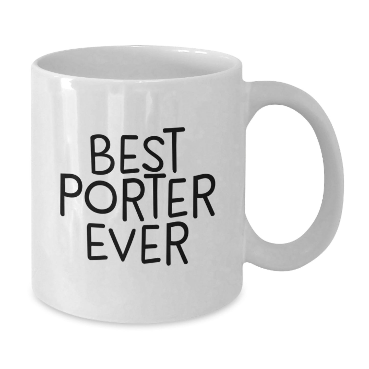 Porter Keepsake White Ceramic Coffee Mug for Him Birthday Gift - Additional