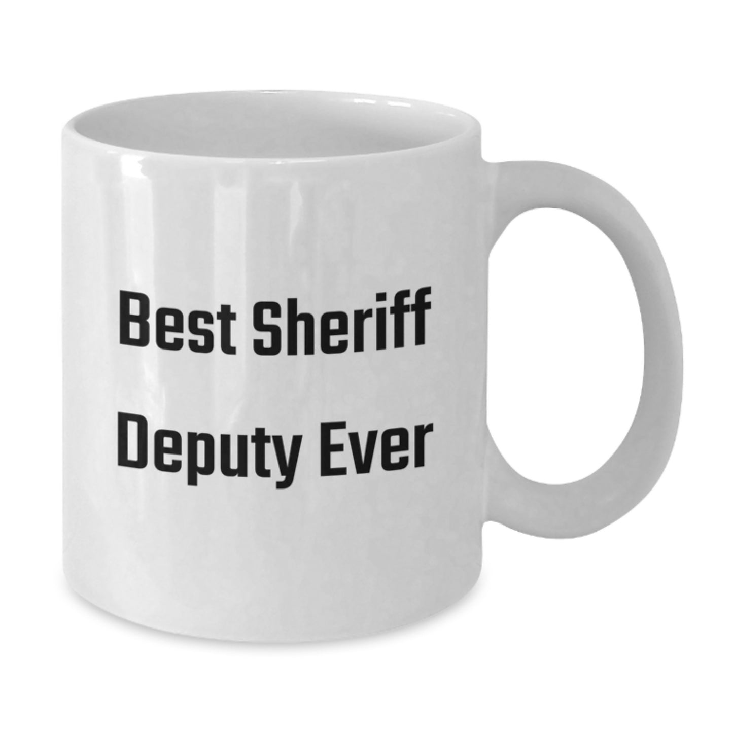 Sheriff Deputy Keepsake White Ceramic Coffee Mug for Him Birthday Gift - Additional