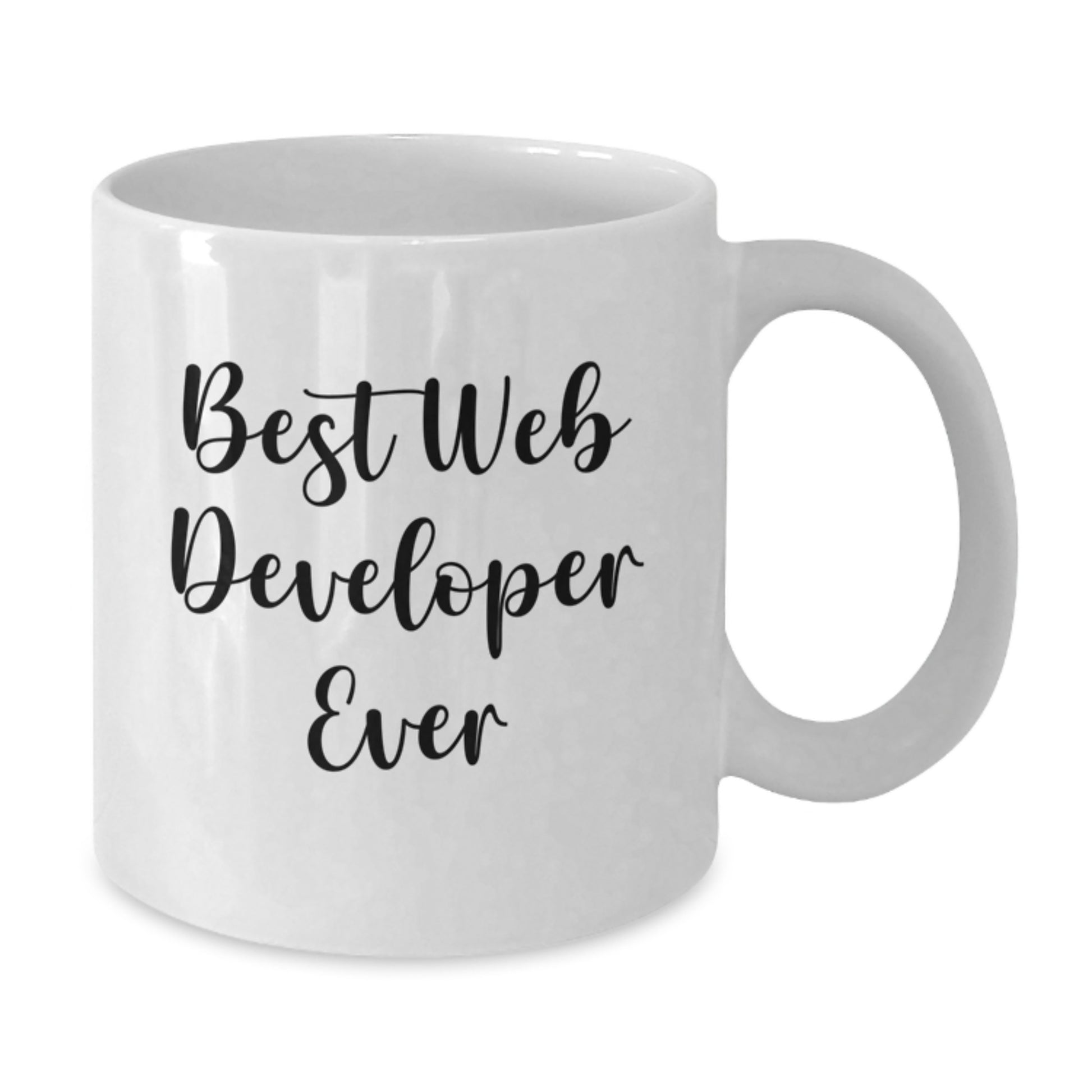 Birthday Gift White Coffee Mug for Her – Best Web Developer Ever Present - Additional