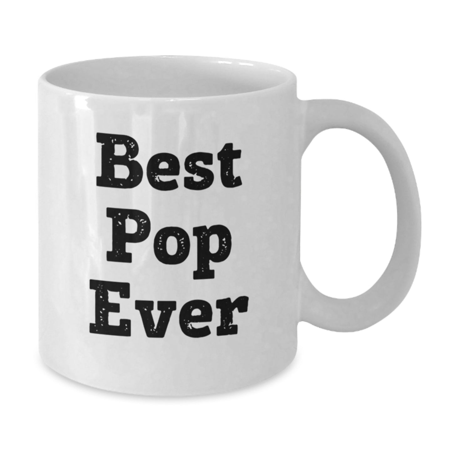 For Him Keepsake Birthday Gift White Coffee Mug 'Best Pop Ever' - Additional