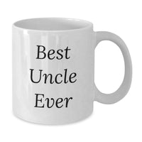Load image into Gallery viewer, Funny Uncle Gifts for Him, White Coffee Mug Best Uncle Ever Christmas Unique Presents from Family or Friends - Additional
