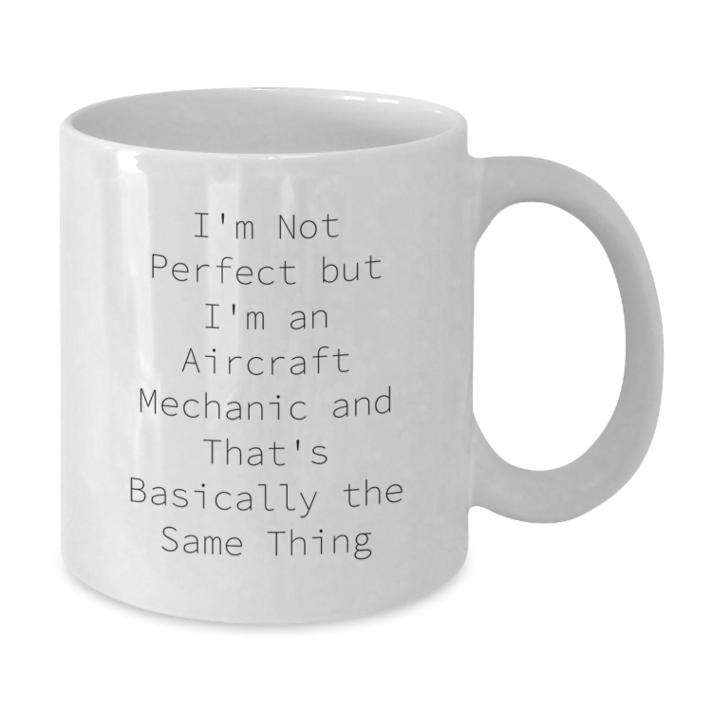 Aircraft Mechanic Keepsake Mug for Him Birthday Gift White Ceramic 11oz - Additional