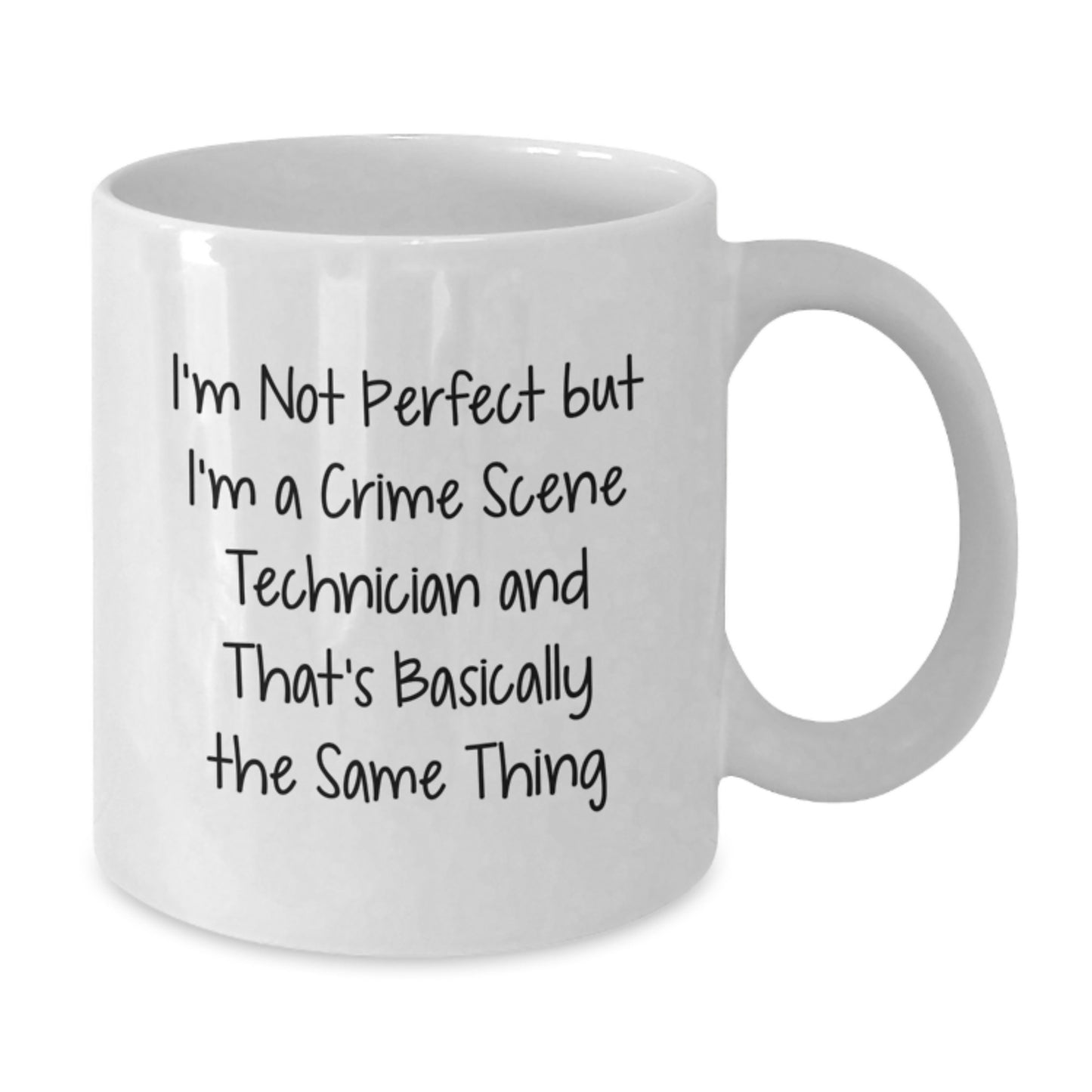 Crime Scene Technician Keepsake White Coffee Mug for Him Birthday Gift - Additional