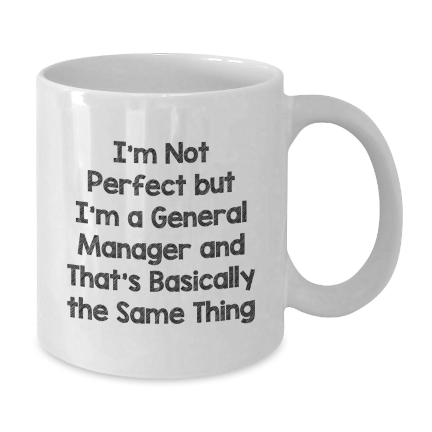 General Manager Keepsake Mug for Him Birthday Gift White 11oz Ceramic - Additional