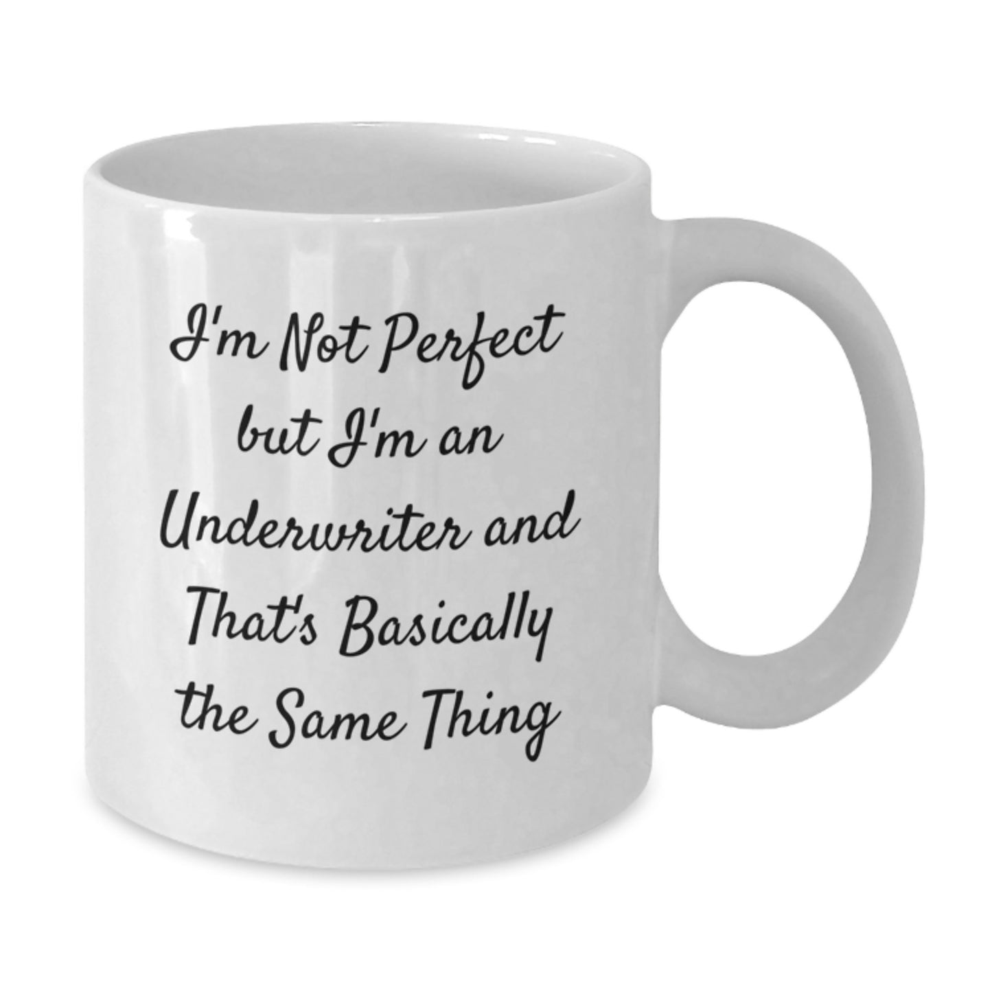 Birthday Gift White Coffee Mug for Her Present Underwriter - Additional