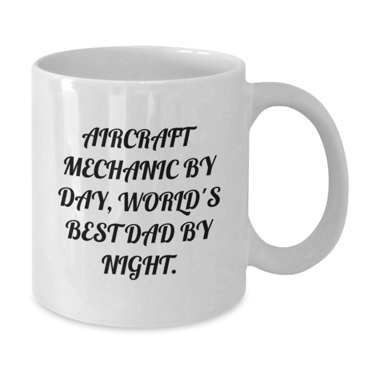 Aircraft Mechanic Keepsake White Mug for Him Birthday Gift - Additional