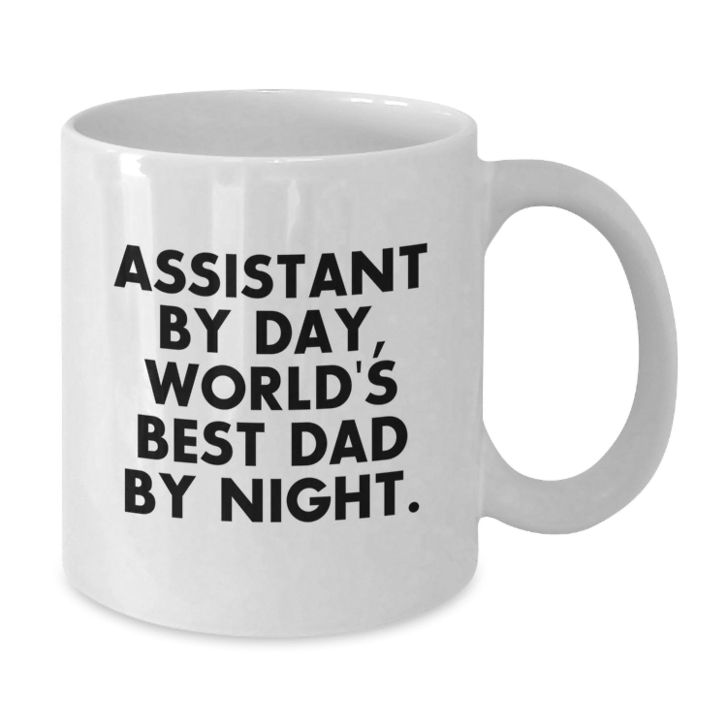 Novelty Mug – Assistant By Day, World's Best Dad By Night Birthday Gift - Additional