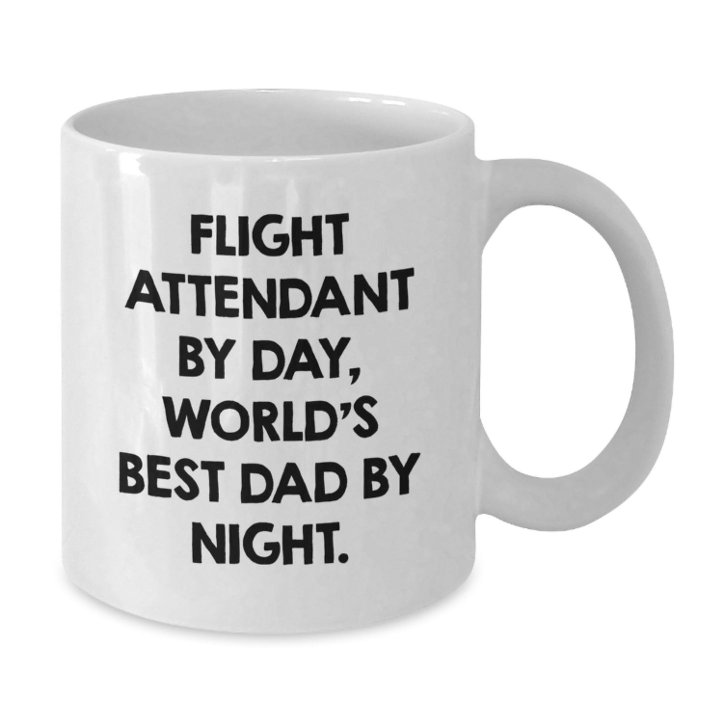 Dad Flight Attendant Keepsake Mug for Him Birthday Gift White 15oz - Additional