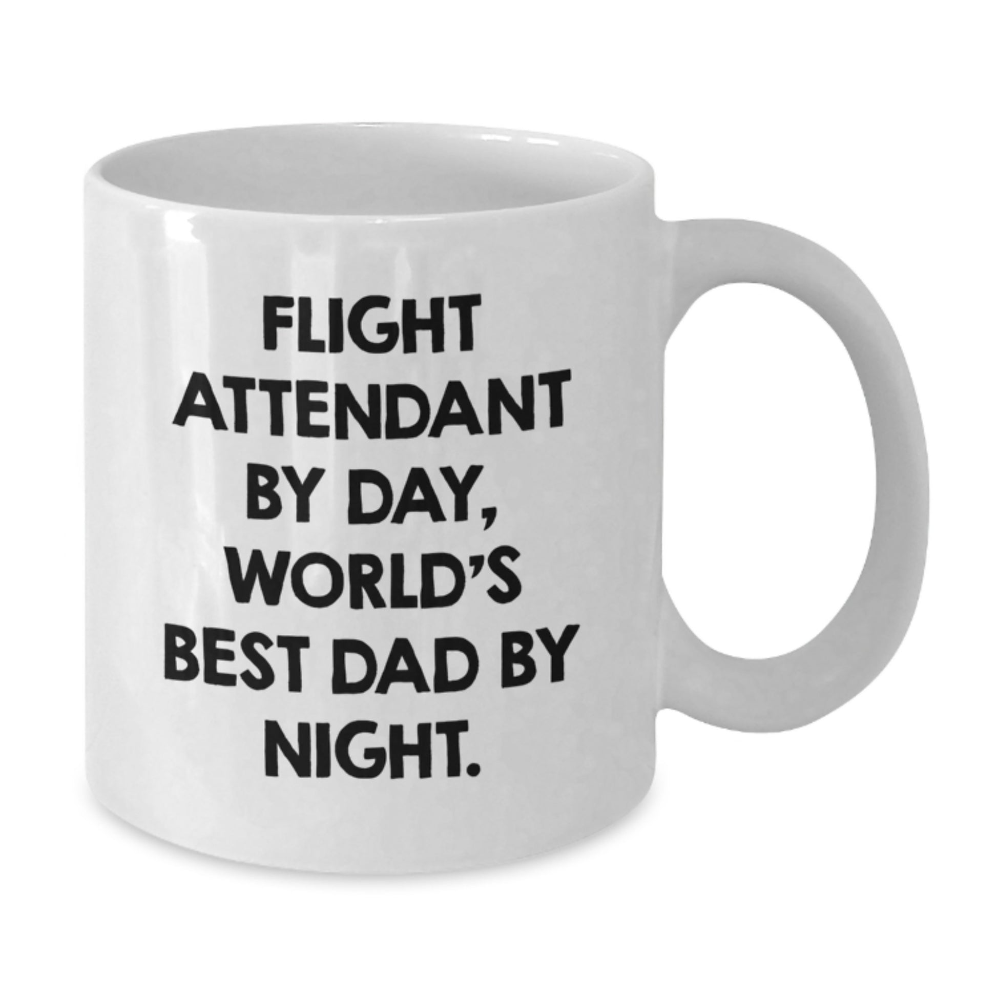 Dad Flight Attendant Keepsake Mug for Him Birthday Gift White 15oz - Additional