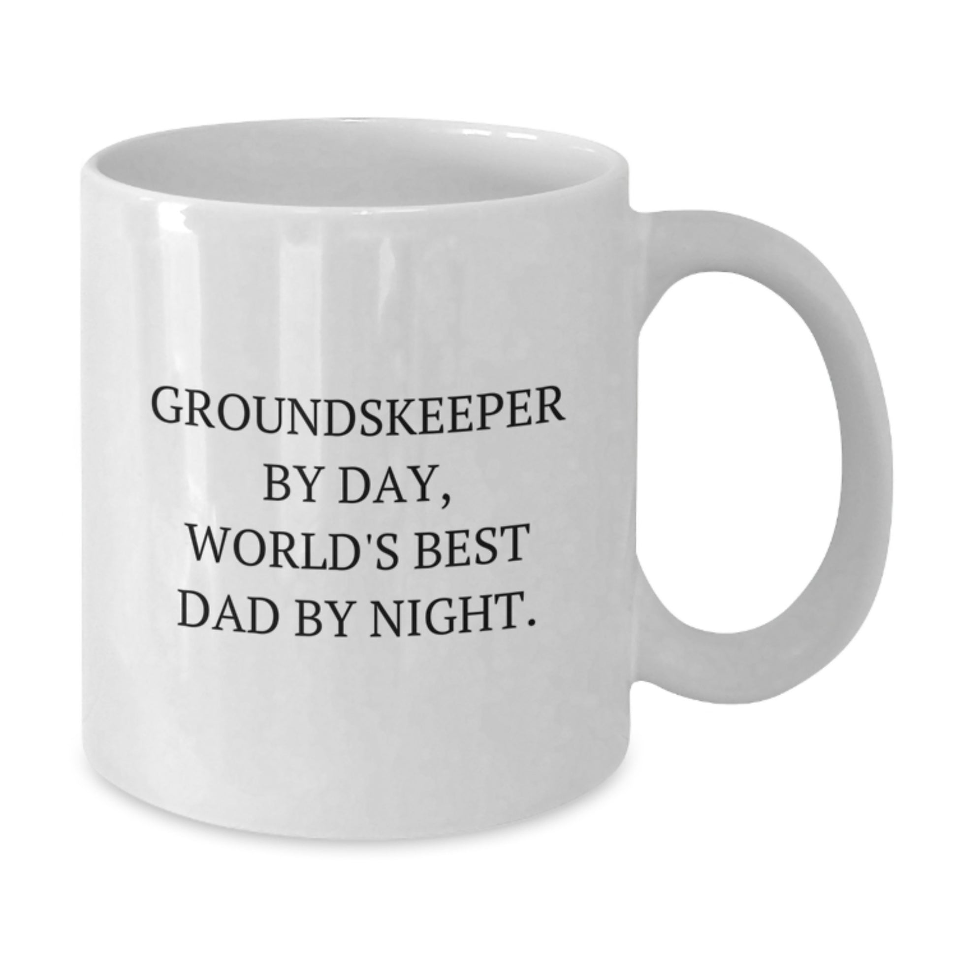 Groundskeeper Keepsake White Ceramic Mug for Him Birthday Gift - Additional