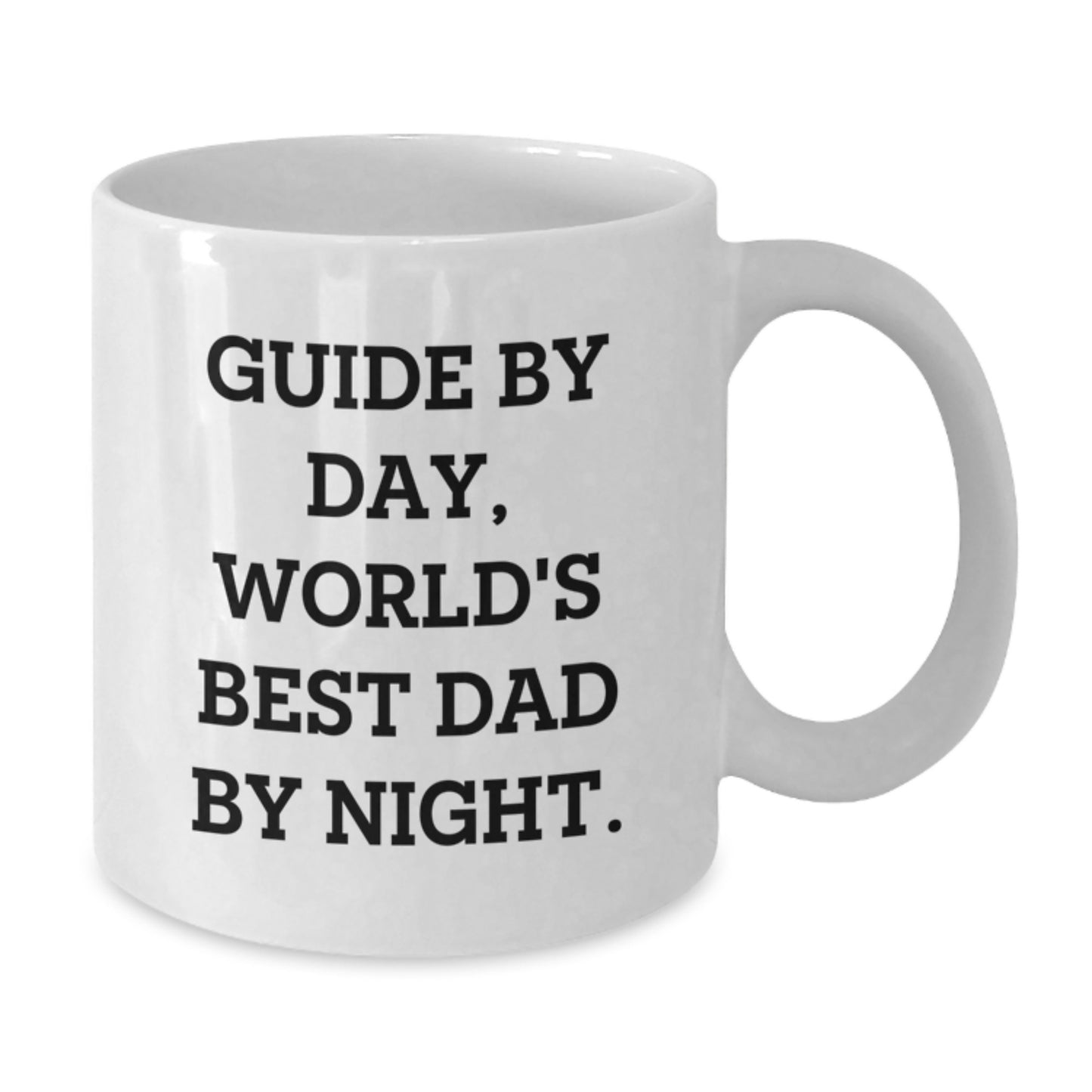 Dad Guide Keepsake Mug for Him Birthday Gift White 15oz Ceramic - Additional