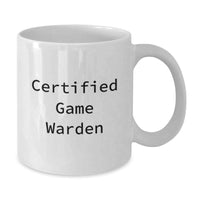 Load image into Gallery viewer, Funny Certified Game Warden Gifts from Family - White Coffee Mug for Game Warden Graduation Unique Gifts - Additional
