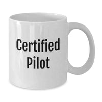 Load image into Gallery viewer, Funny Pilot Gifts for Christmas, Unique White Coffee Mug with 'Love is a Little Bit Crazy' Quote, Perfect for Pilots, from Friends or Family - Additional
