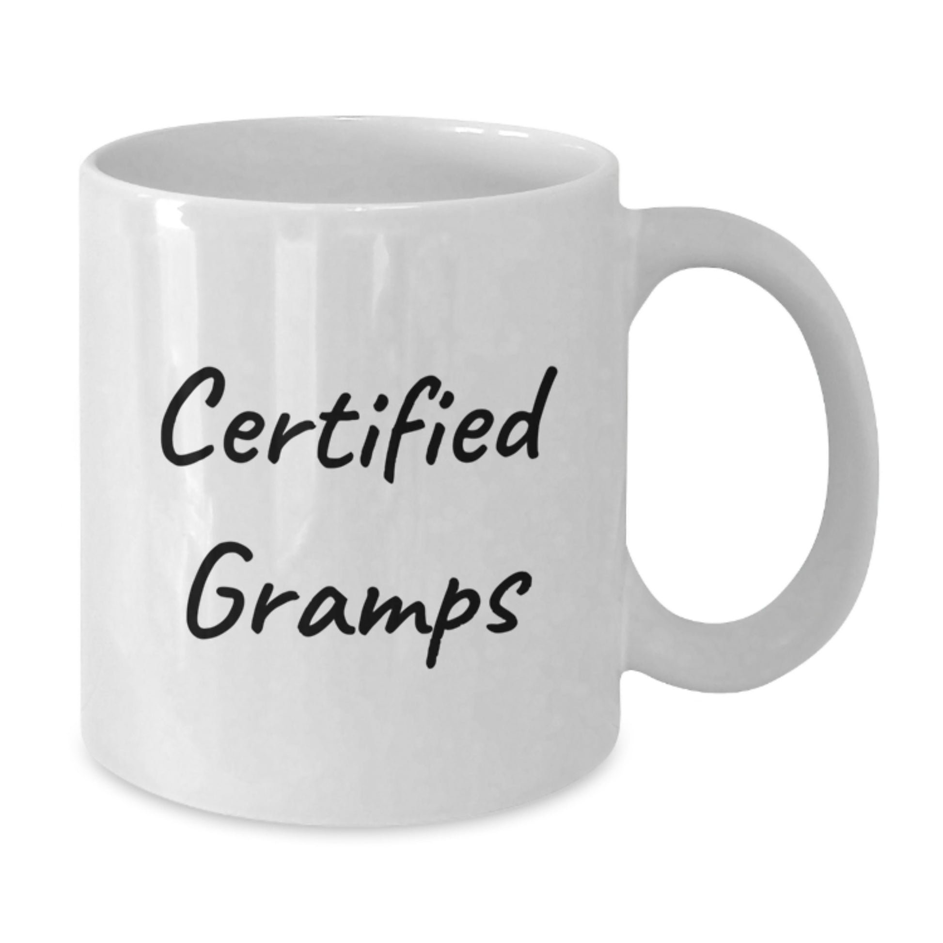 Humorous Gifts from Family for Gramps Funny White Coffee Mug - Birthday Unique Gifts - Additional