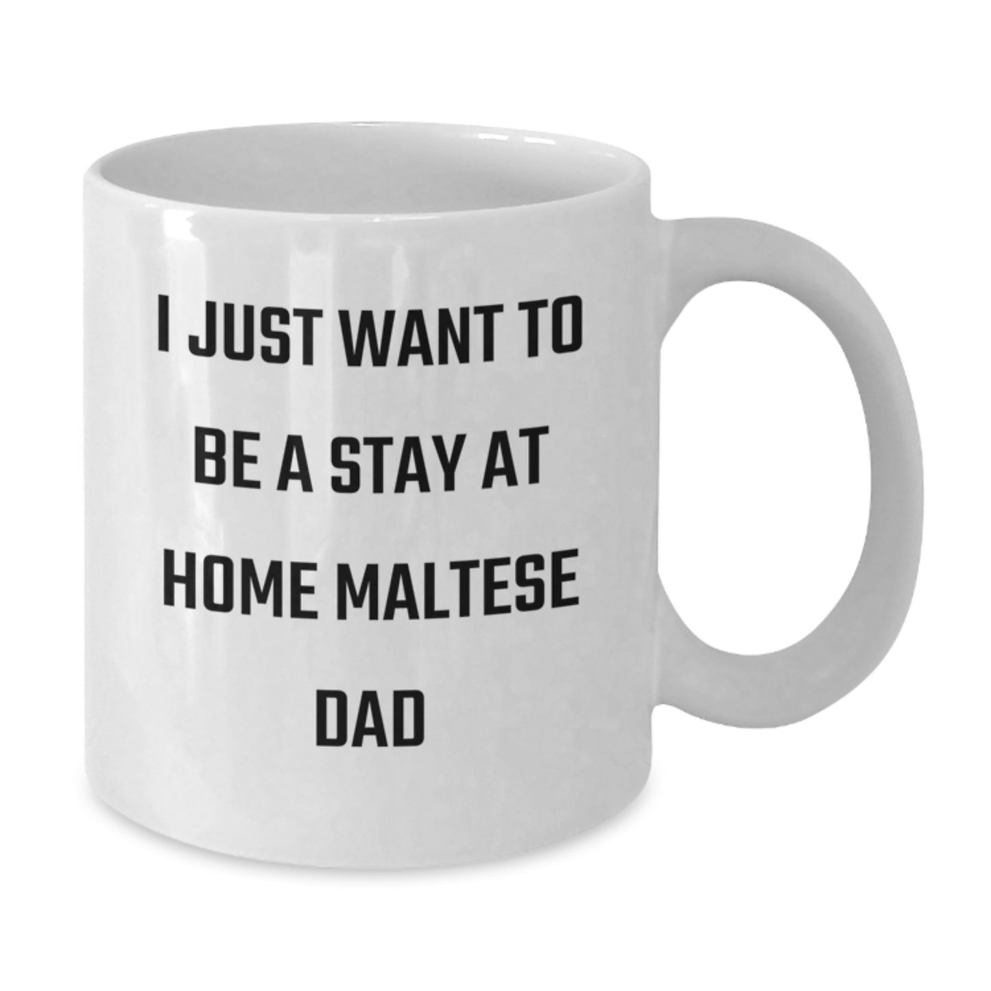 Funny Maltese Dog Dad Gifts from Dad - White Coffee Mug for Birthday Unique Gifts for Him - Additional