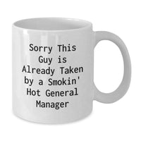 Load image into Gallery viewer, Funny General Manager Gifts for Him or Her, White Coffee Mug with Inspirational Quote, Perfect for Graduation, Gifts from Friends, Family, or Coworkers - Additional
