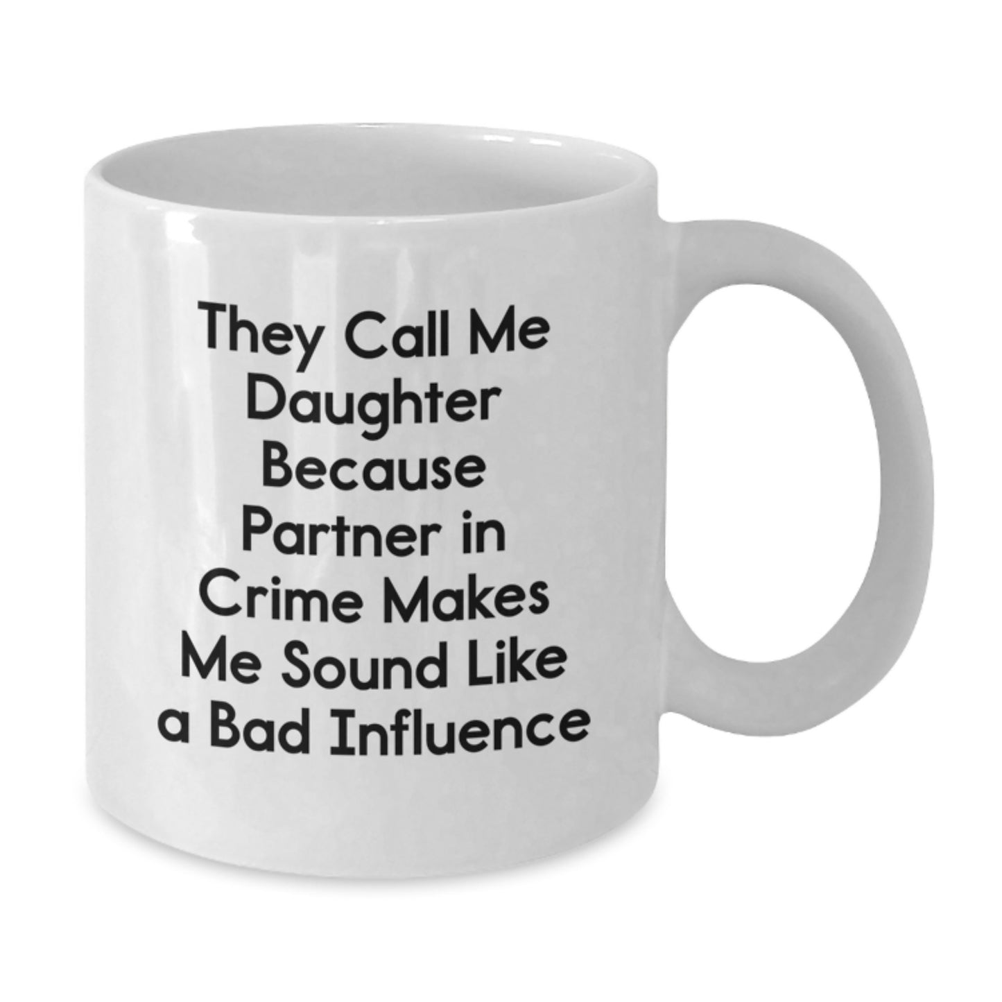 Funny Daughter Gifts from Mom, Daughter Coffee Mugs Birthday Unique Ideas, Daughter Mom Partner in Crime Mug - Additional