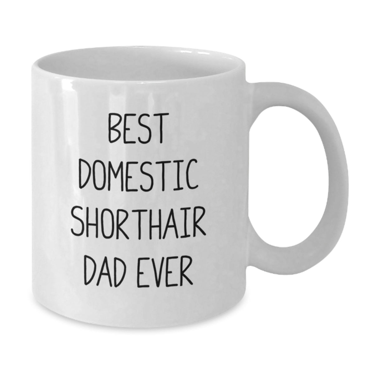 Domestic Shorthair Cat Dad, Funny White Coffee Mug, Birthday Unique Gifts, Gifts from Family to Domestic Shorthair Cat Lover - Additional