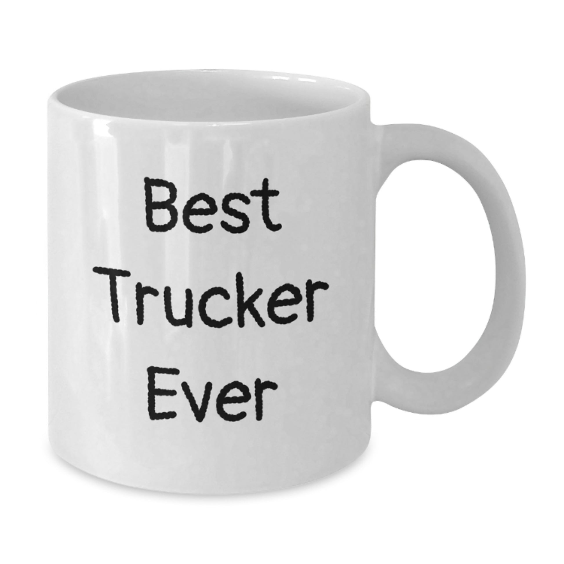 Birthday Gift for Her Best Trucker Ever Keepsake White Coffee Mug - Additional
