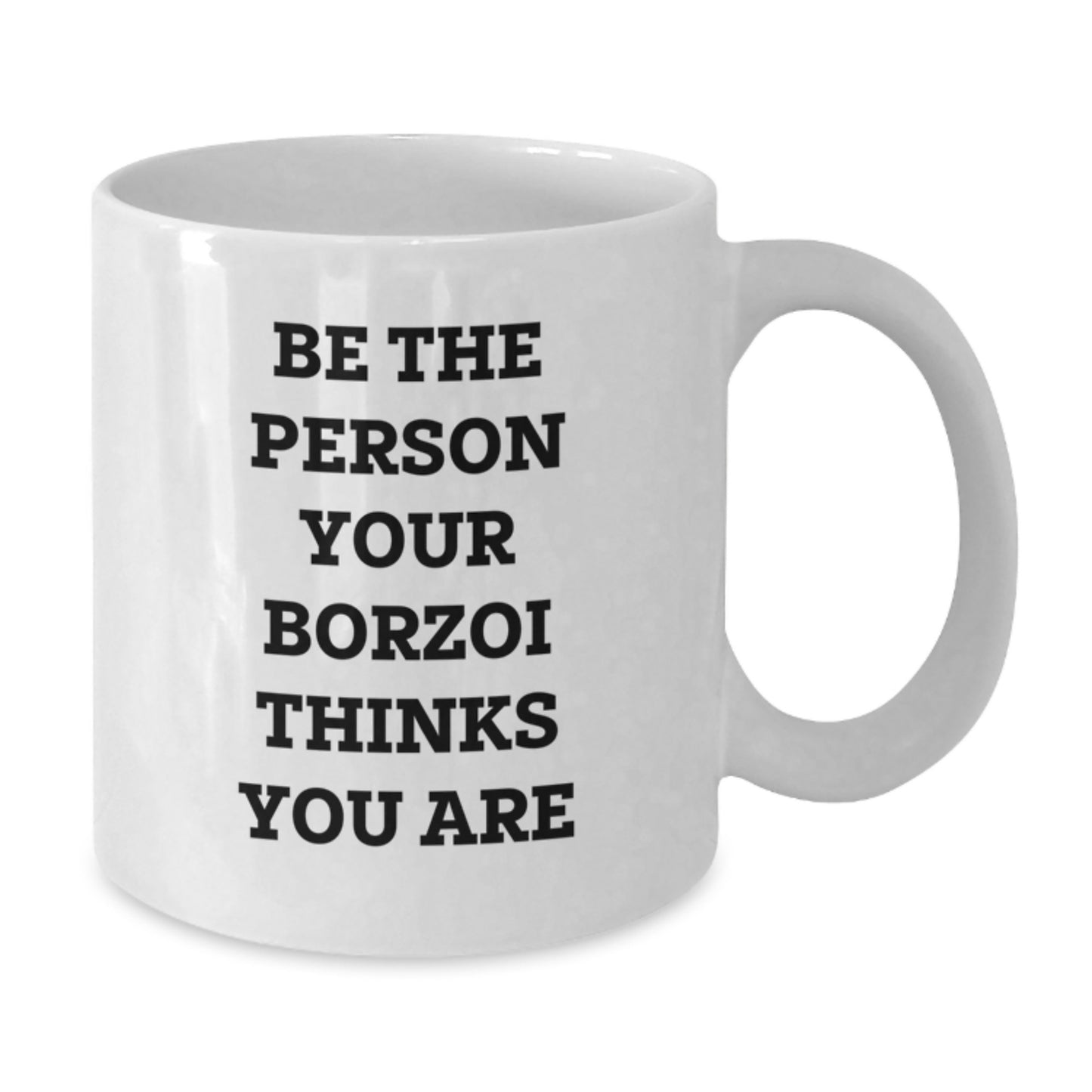 Borzoi Dog Lover Funny White Coffee Mug Gift for Men Women Friends from Family - Additional
