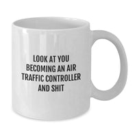 Load image into Gallery viewer, Air Traffic Controller Gifts from Men - Funny Quote White Coffee Mug for Graduation, Unique Gifts for Air Traffic Controller, White Mug with Humorous Quote - Additional
