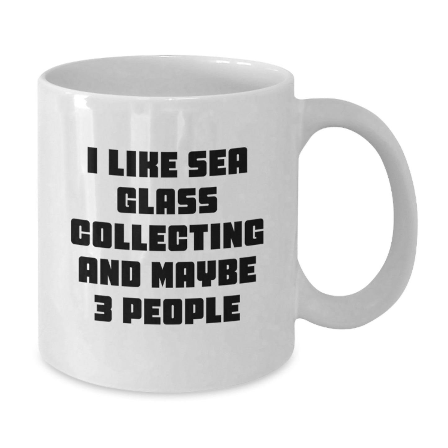 Funny Sea Glass Collecting Quote Gifts from Friends, Gifts for Sea Glass Collecting Enthusiasts, White Coffee Mug - Additional