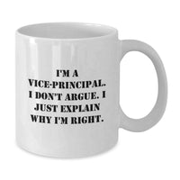 Load image into Gallery viewer, Funny Vice-principal Gifts from Friends for Vice-principal - White Coffee Mug, Graduation Unique Gifts - Additional
