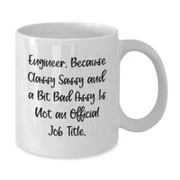 Load image into Gallery viewer, Funny Engineer Gifts for Men, White Coffee Mug with Inspirational Quote, Gifts from Friends and Family, Unique Graduation Gifts for Engineer - Additional
