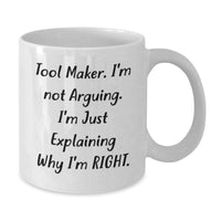 Load image into Gallery viewer, Funny Tool Maker Gifts from Friends - Tool Maker White Coffee Mug for Birthday - Additional
