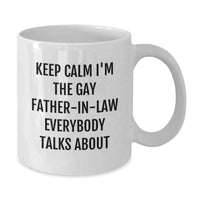 Load image into Gallery viewer, Funny Father-in-law Gifts, Keep Calm White Coffee Mug, Birthday Treats from Family, Gifts for Dad's Special Day - Additional
