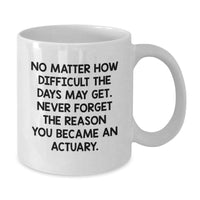 Load image into Gallery viewer, Gifts from Friends for Actuary - White Coffee Mug - Never Forget The Reason You Became An Actuary. - Additional

