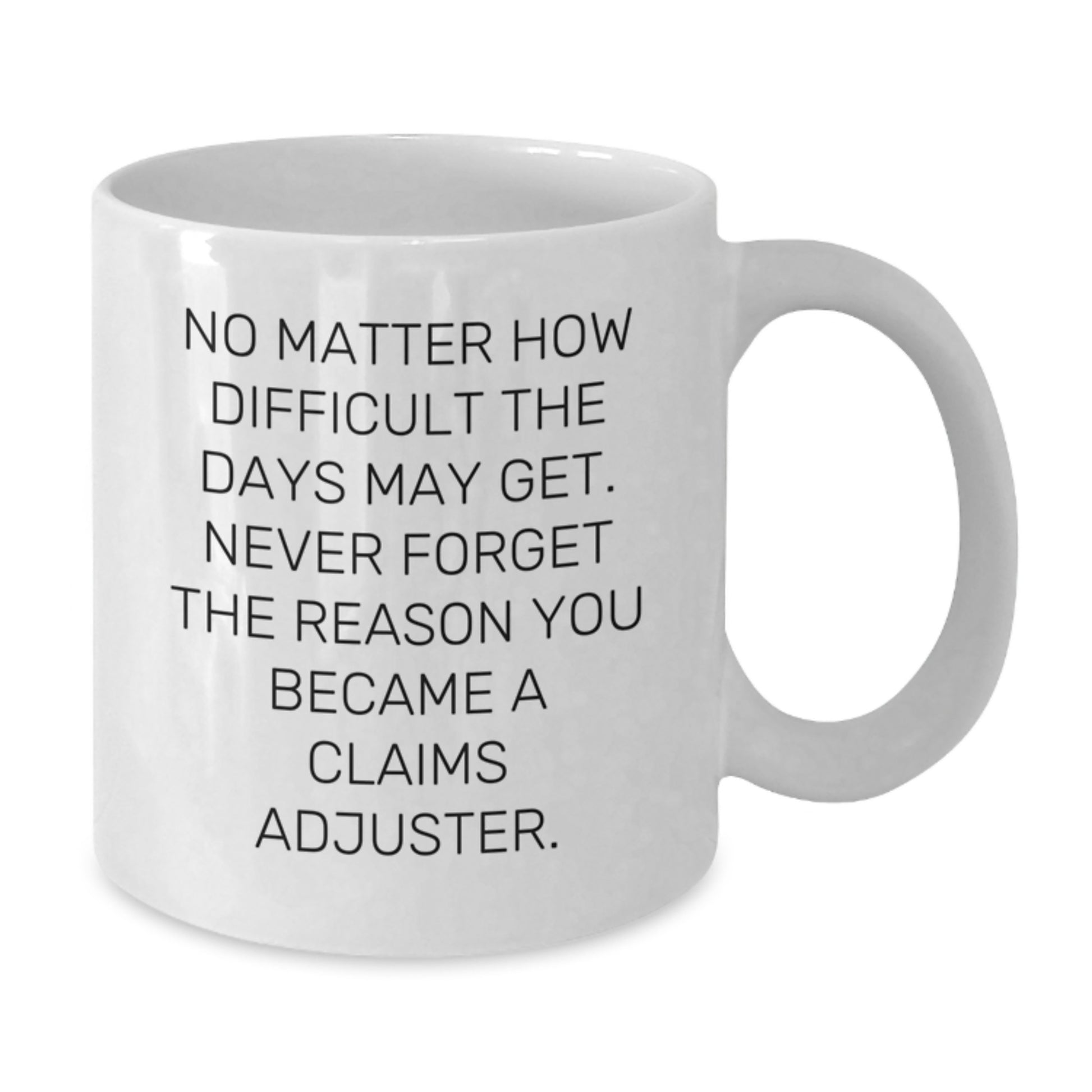 Claims Adjuster Funny Mugs Gifts from Friends for Birthday, White Coffee Mug for Men and Women - Additional