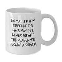 Load image into Gallery viewer, Driver Gifts from Friends to Men, Funny Inspirational Coffee Mugs, Christmas Unique - Additional

