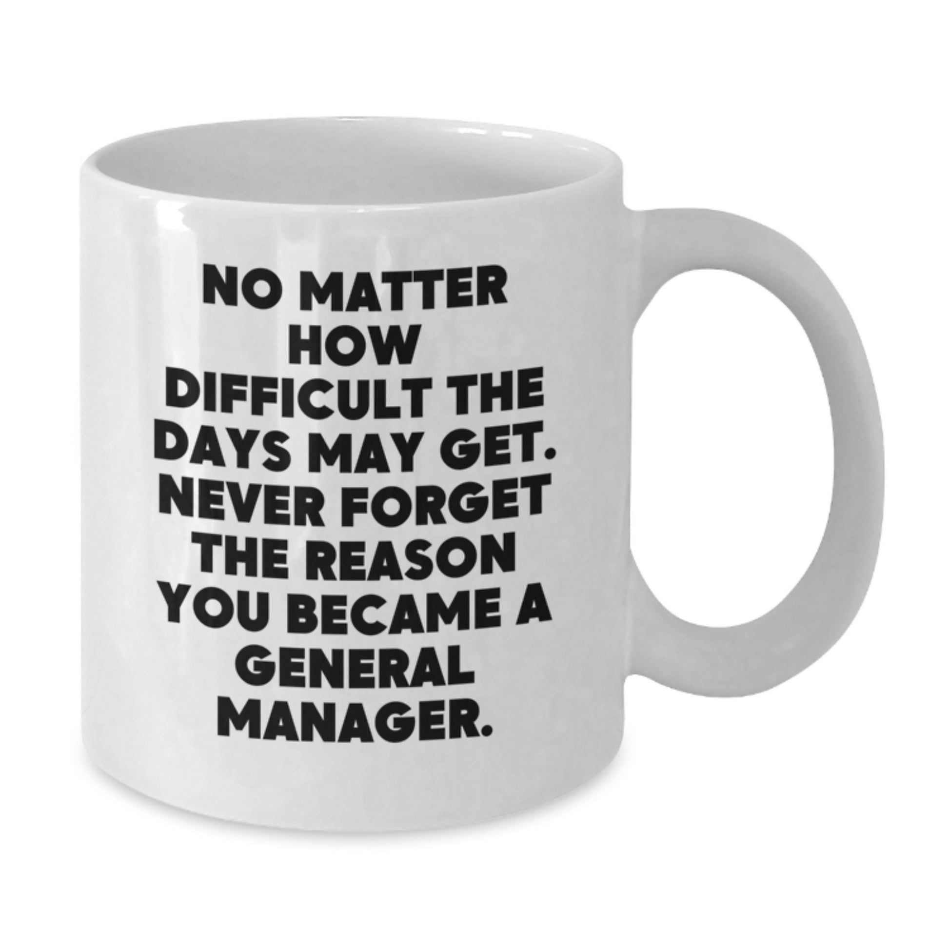 Funny General Manager White Coffee Mug Gifts for Him from Friends, Unique Christmas Unique Gifts for Him, General Manager Appreciation - Additional