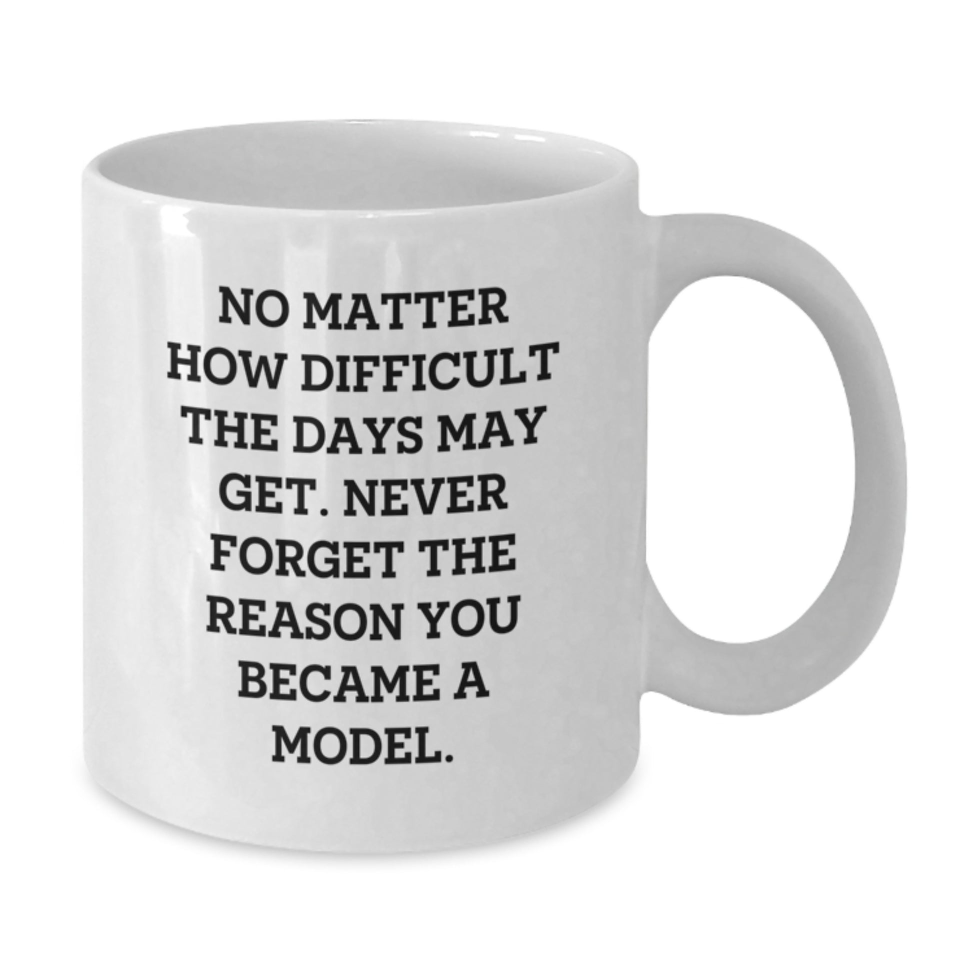 Funny Model Motivation White Coffee Mugs Gifts from Friends for Model - Additional