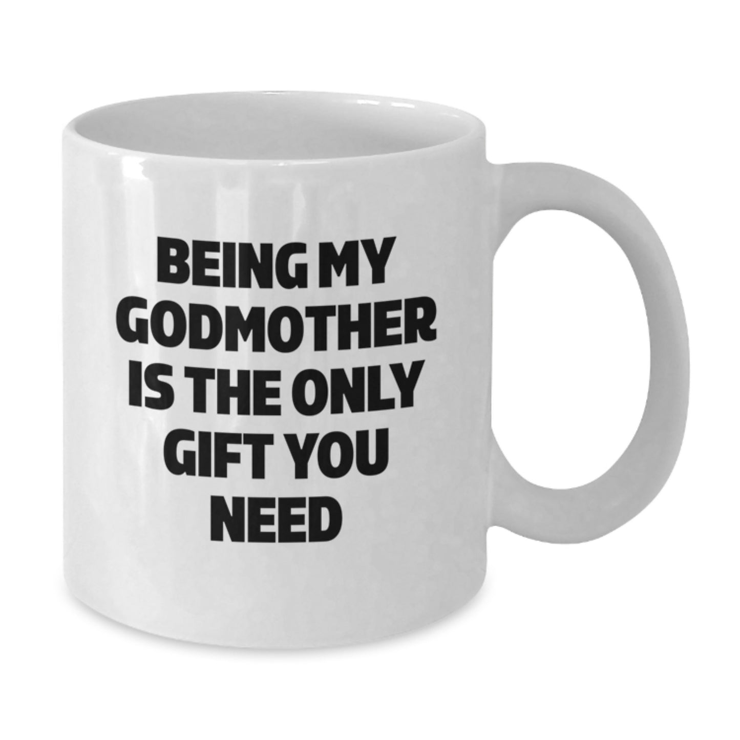 Gifts from Family for Godmother, Funny White Coffee Mug for Godmother, Christmas Unique Gifts for Her - Additional