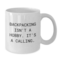 Load image into Gallery viewer, Funny Backpacking Quotes Gifts for Men Women Friends Family - White Coffee Mug for Birthday - Additional
