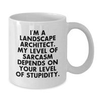 Load image into Gallery viewer, Funny Landscape Architect Christmas Unique Gifts, White Coffee Mugs for Men, Women, Friends, Coworkers, Family from Landscape Architect Enthusiasts - Additional
