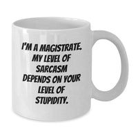 Load image into Gallery viewer, Magistrate Humor White Coffee Mug Funny Gifts from Friends Family for Graduation - Additional
