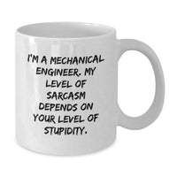 Load image into Gallery viewer, Funny Mechanical Engineer White Coffee Mug Gifts for Men, Unique Christmas Unique Gifts from Friends - Additional
