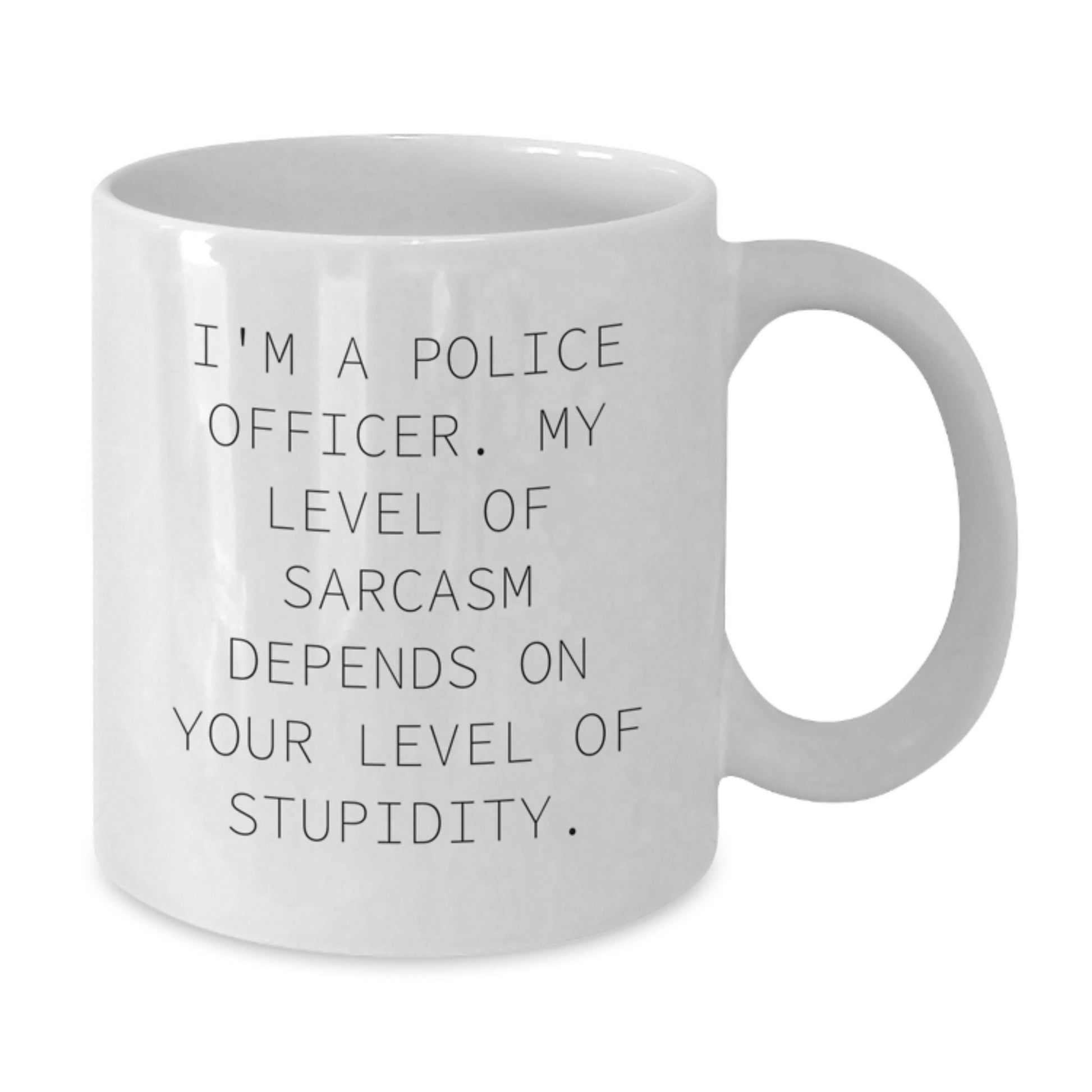 Funny Police Officer White Coffee Mug Gifts from Men for Christmas Unique - Additional