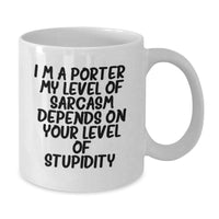 Load image into Gallery viewer, Funny Porter Gifts for Men White Coffee Mugs from Friends, I&#39;m A Porter Mug, Ideal Gift for Christmas Unique Presents - Additional

