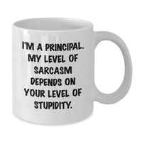 Load image into Gallery viewer, Funny Principal Gifts for Men - White Coffee Mug for Christmas Unique Gifts from Friends or Family - Additional
