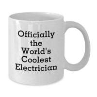 Load image into Gallery viewer, Cool Electrician Christmas Unique Gifts from Men to Electrician Friends and Family White Coffee Mugs - Additional
