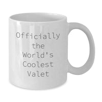 Load image into Gallery viewer, Valet Lover Gifts from Friends, Funny White Coffee Mug - Christmas Unique Presents for Him - Additional
