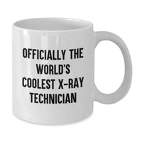 Load image into Gallery viewer, Funny X-Ray Technician Gifts from Friends for Him - Christmas Unique Presents for World&#39;s Coolest X-ray Tech - White Ceramic Coffee Mug, 11oz, Officially The World&#39;s Coolest X-ray Technician - Additional
