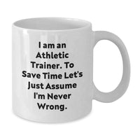 Load image into Gallery viewer, Funny Athletic Trainer White Coffee Mug Gifts for Men, Unique Christmas Unique Gifts from Family to Athletic Trainer - Additional
