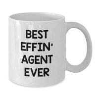 Load image into Gallery viewer, Funny Agent Gifts for Men Christmas Unique Mugs Best Effin Agent Ever - Additional
